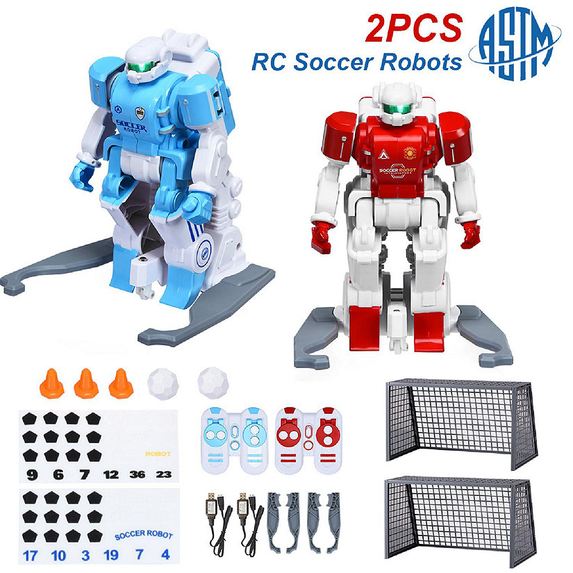Costway RC Soccer Robot Kids Remote Control Football Game Simulation Educational Toy Set Image