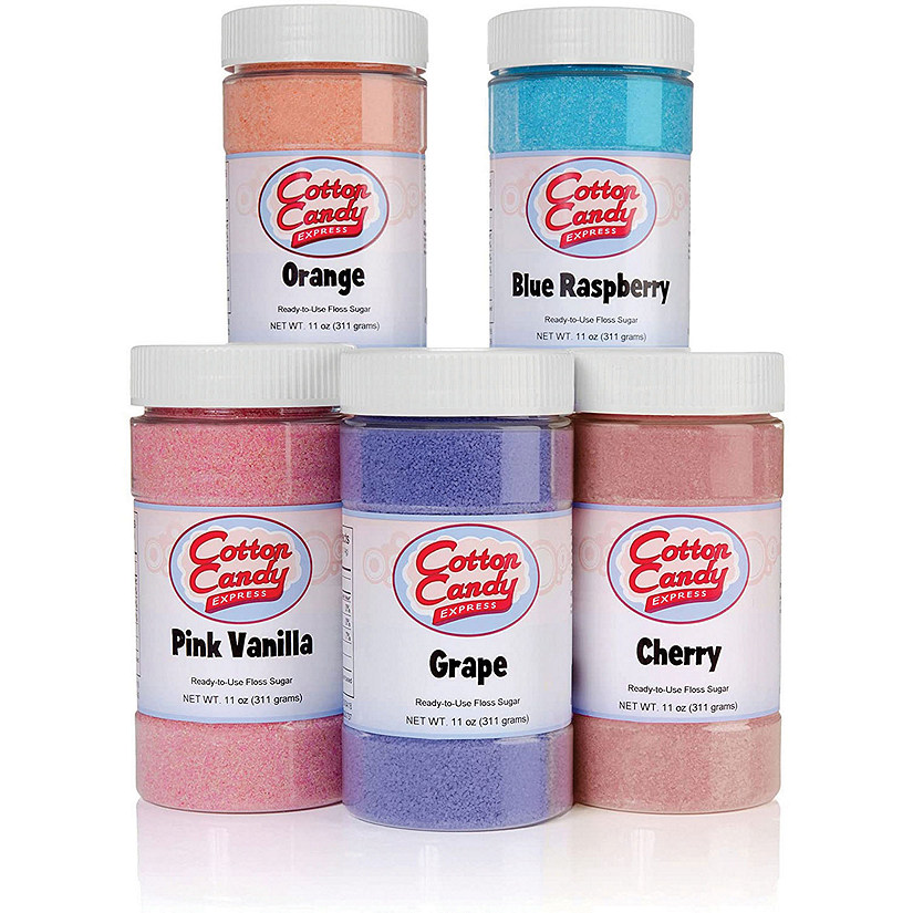 Cotton Candy Express Cotton Candy Sugar, 5 Flavors