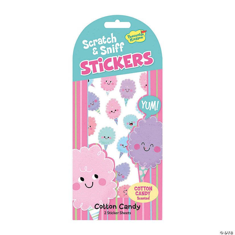 Cotton Candy Scratch & Sniff Stickers: Pack of 12 Image