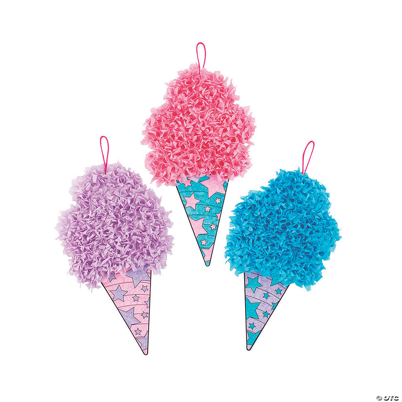 Cotton Candy Tissue Paper Craft Kit Makes 12 Oriental Trading