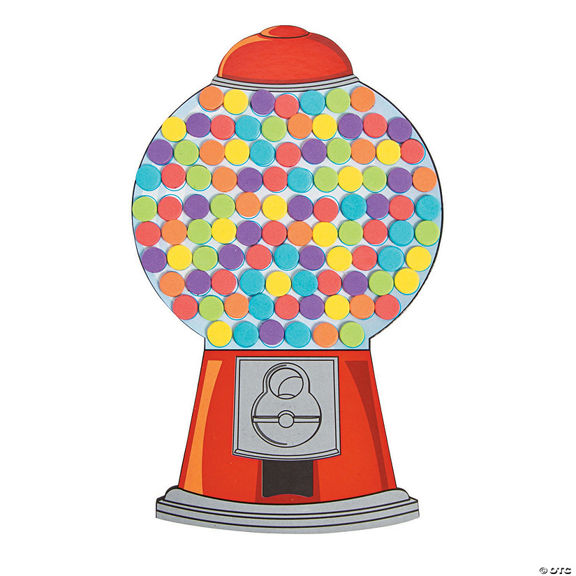 Count to 100 Gumball Machine Educational Craft Kit - Makes 12 Image