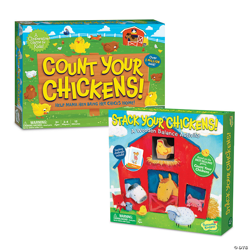 Count Your Chickens Game and Stacker Set MindWare