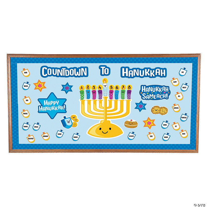 Countdown to Hanukkah Bulletin Board Set Image
