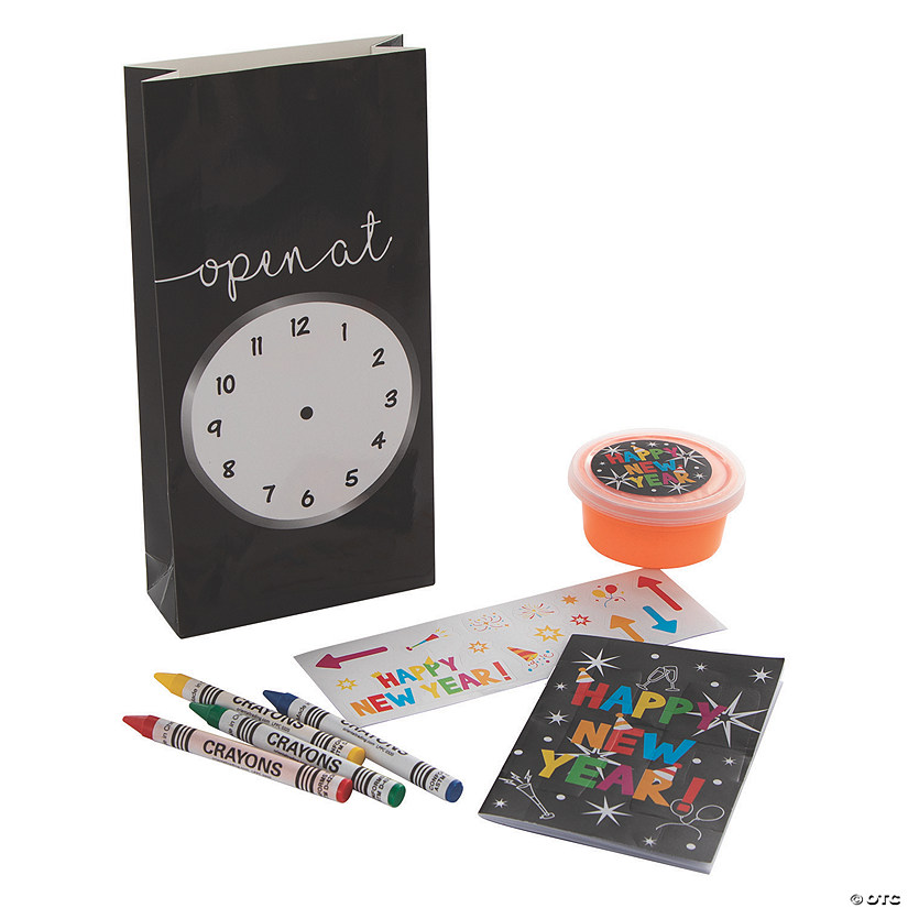 Countdown to Midnight Activity Bags - 12 Pc. Image