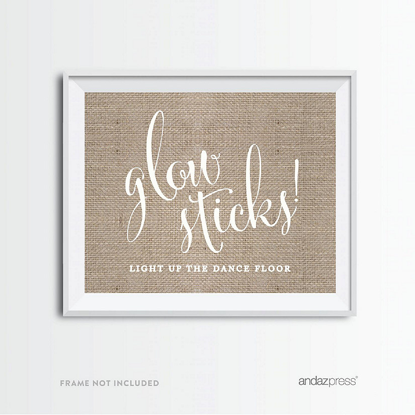 Country Chic Burlap Glow Sticks 8.5x11 Image