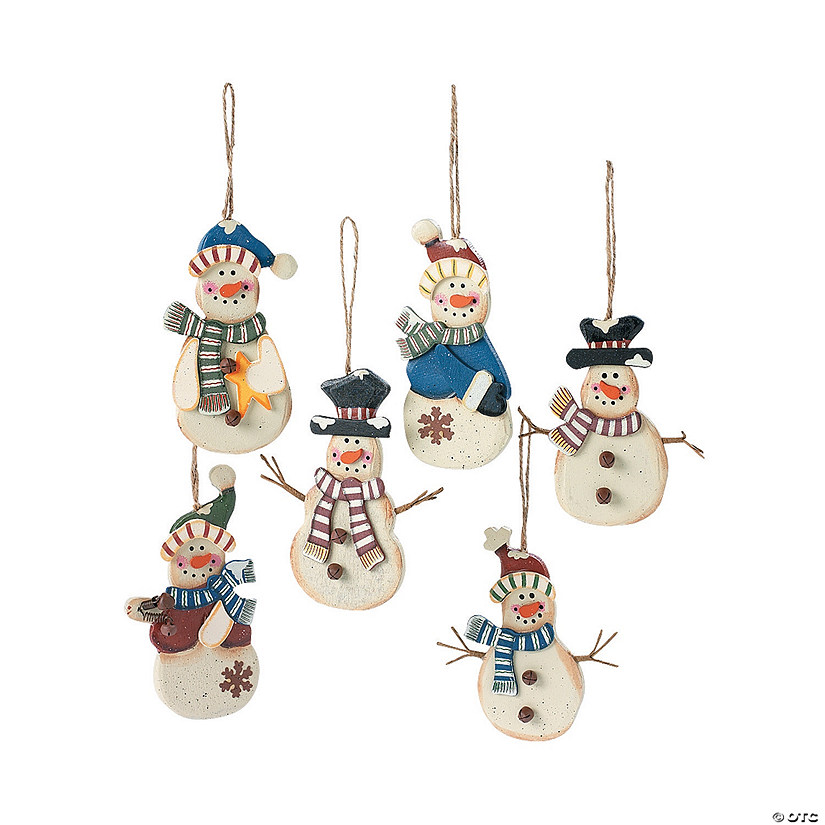 Country Snowman Christmas Tree Ornaments Discontinued
