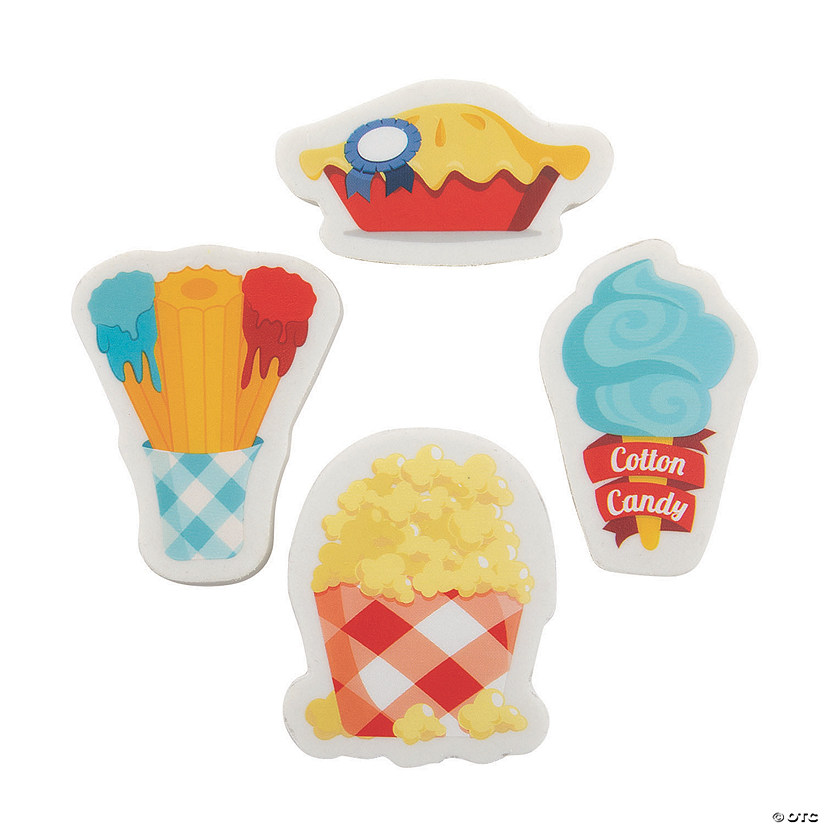 County Fair Carnival Food Scented Erasers - 24 Pc. Image