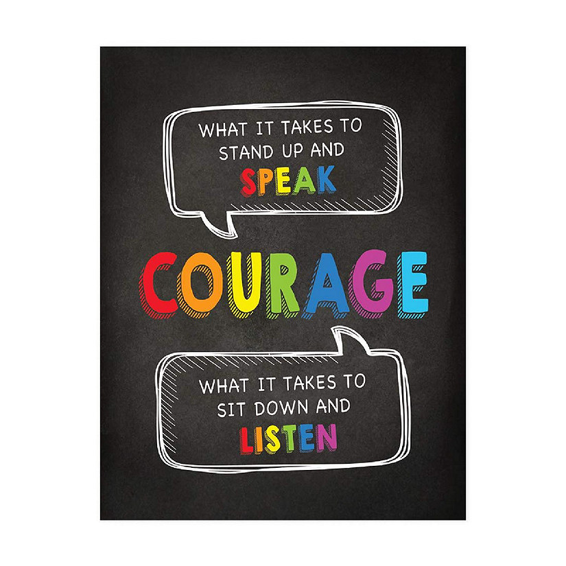 Courage Speak Up Sit Down 8.5x11in Image