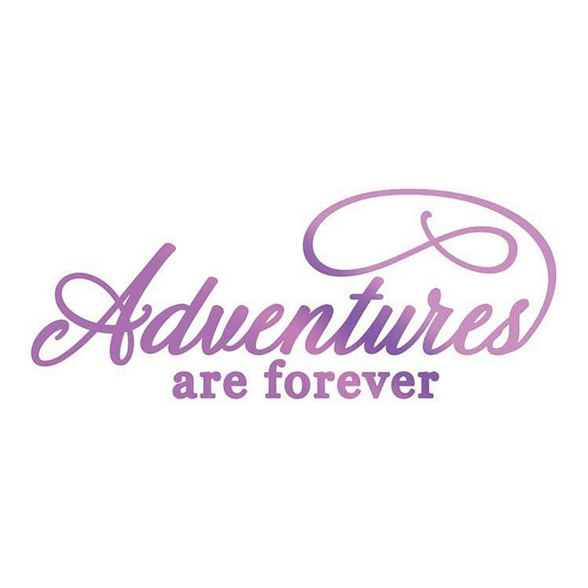 Couture Creations Hotfoil Stamp  Adventures Sentiment Image
