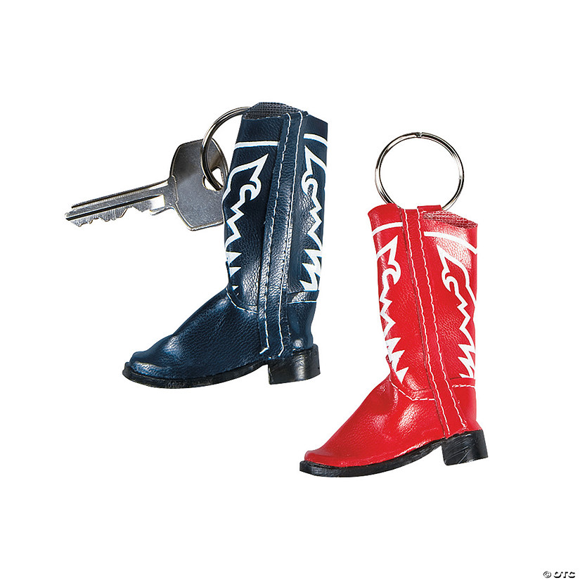 Cowboy Boot Keychains - 12 Pc. Image
