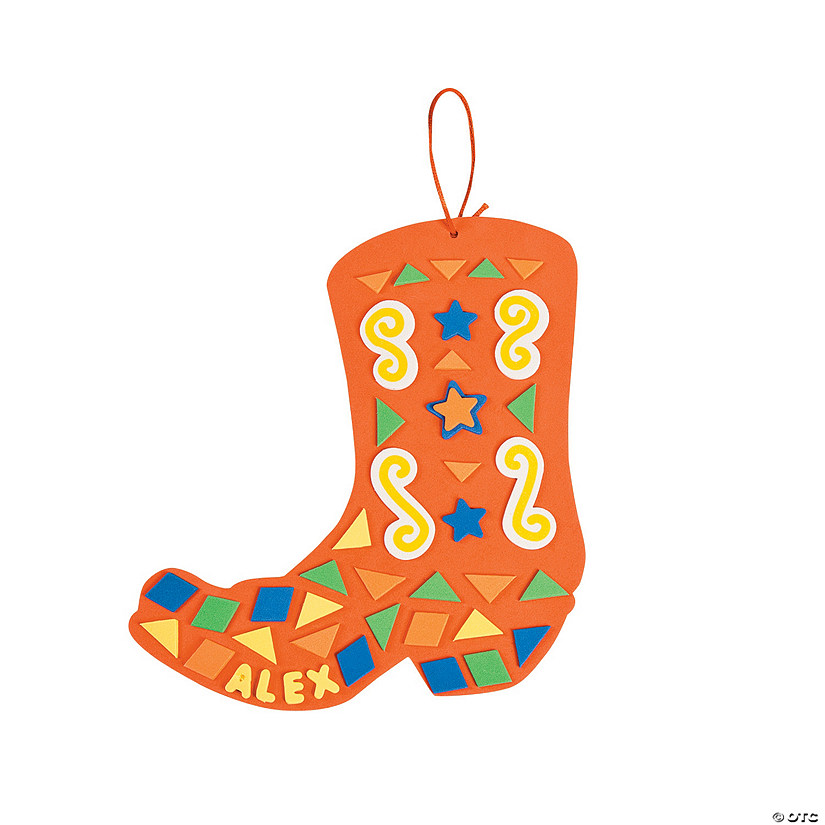 Cowboy Boot Ornament Craft Kit Image