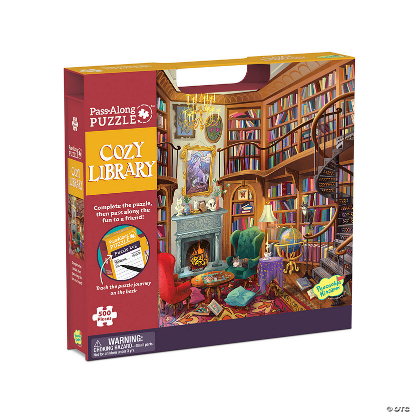 Cozy Library Pass-Along Puzzle Image