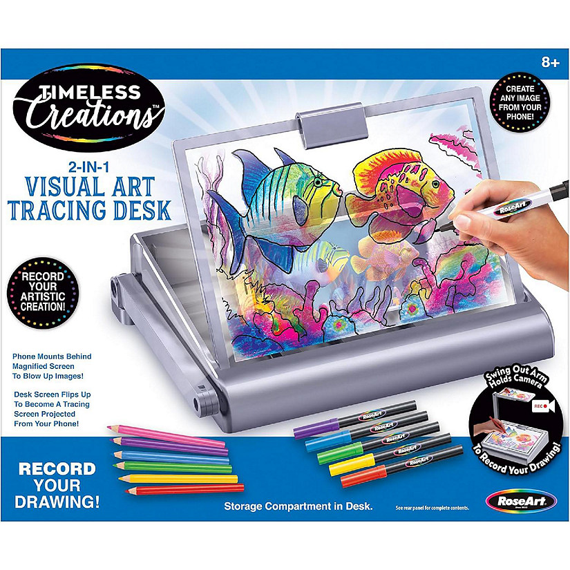 Cra-Z-Art Timeless Creations 2-in-1 Tracing Desk - Light Box Drawing Set, Kids Image