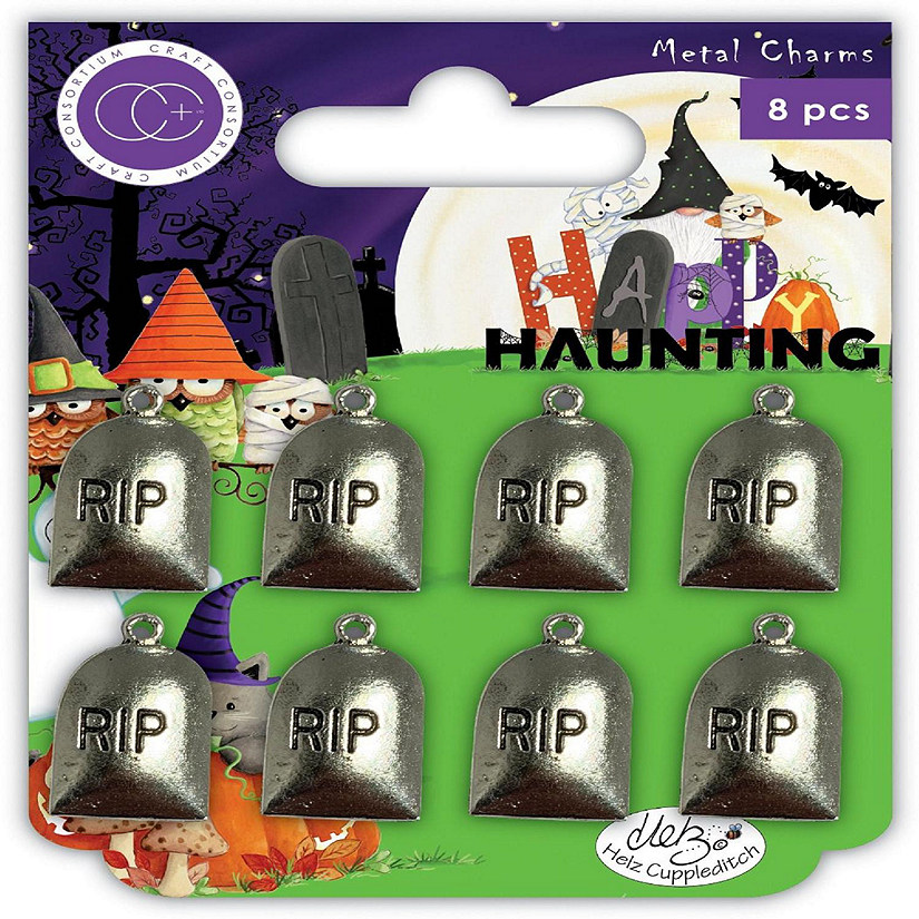 Craft Consortium Happy Haunting Metal Charms  Graves Image