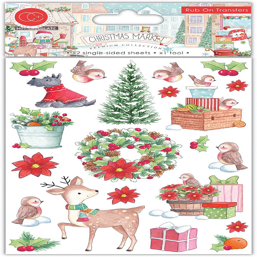 Craft Consortium Rub-Ons-Christmas Market Image