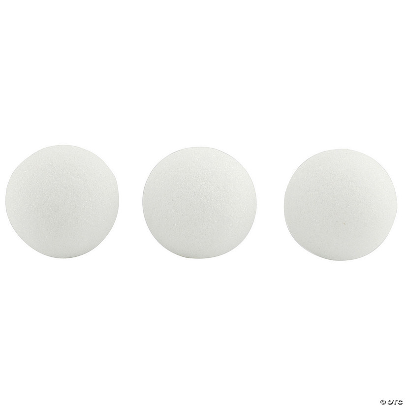 Craft Foam Balls, 3 Inch, Pack of 50 Image