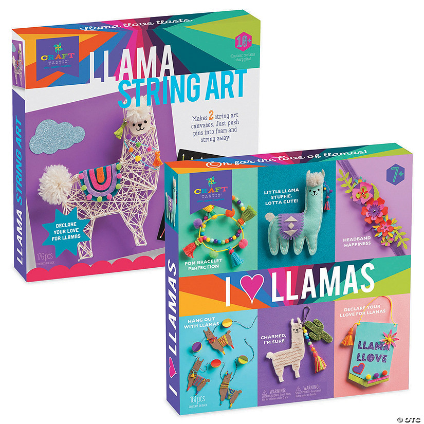 Craft-tastic I Love Llamas Kit & Llama String Art Image