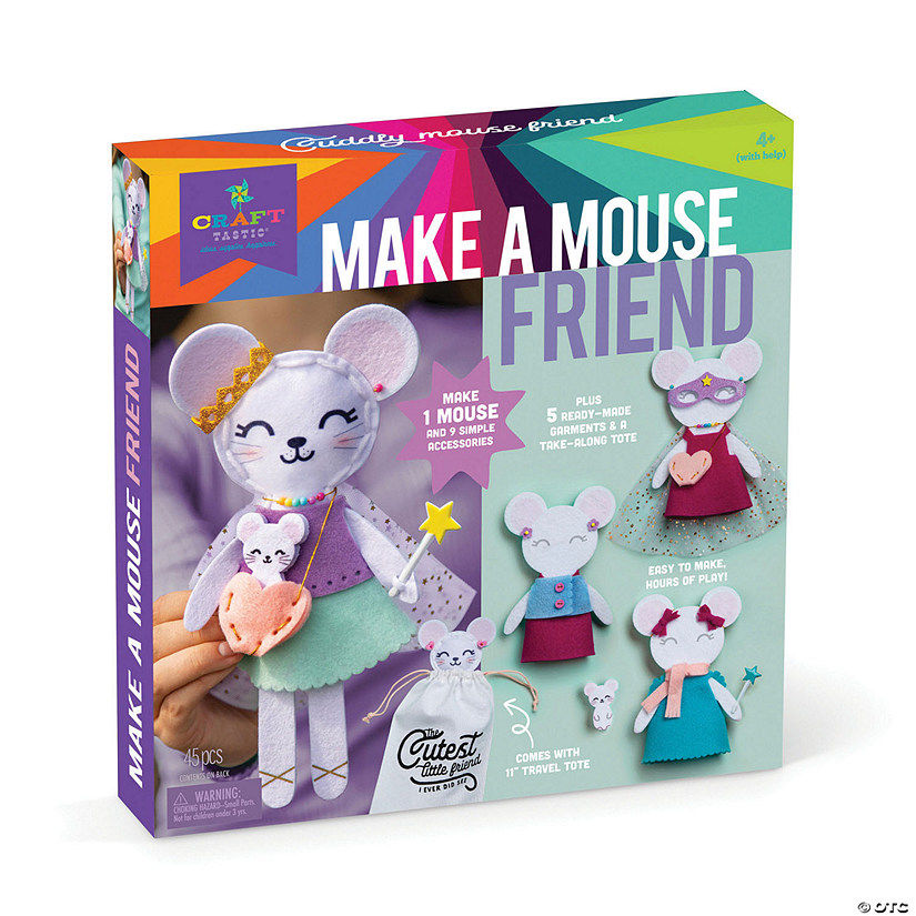 Craft-tastic Make a Mouse Friend Craft Kit Image