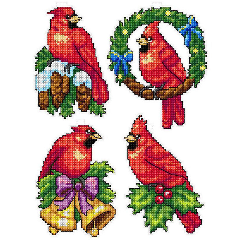Crafting Spark "Cardinals" 106CS Counted Cross-Stitch Kit Image
