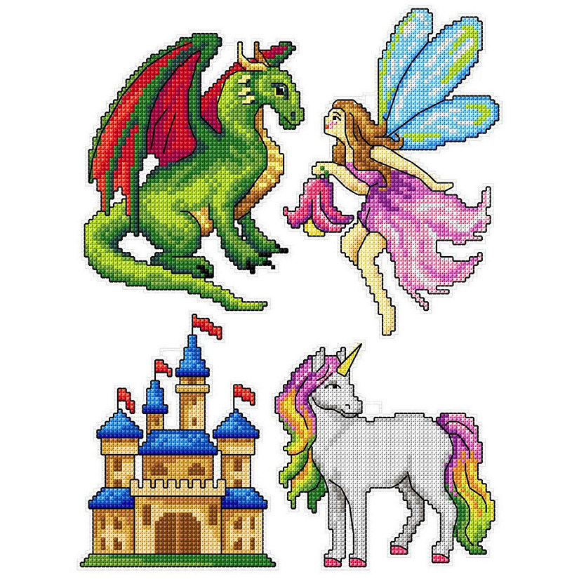 Crafting Spark "Magic Heroes" 123CS Counted Cross-Stitch Kit Image