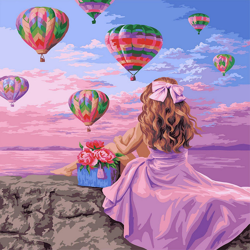 Crafting Spark - Painting by Numbers kit Crafting Spark Air Balloon Festival J052 19.69 x 15.75 in Image