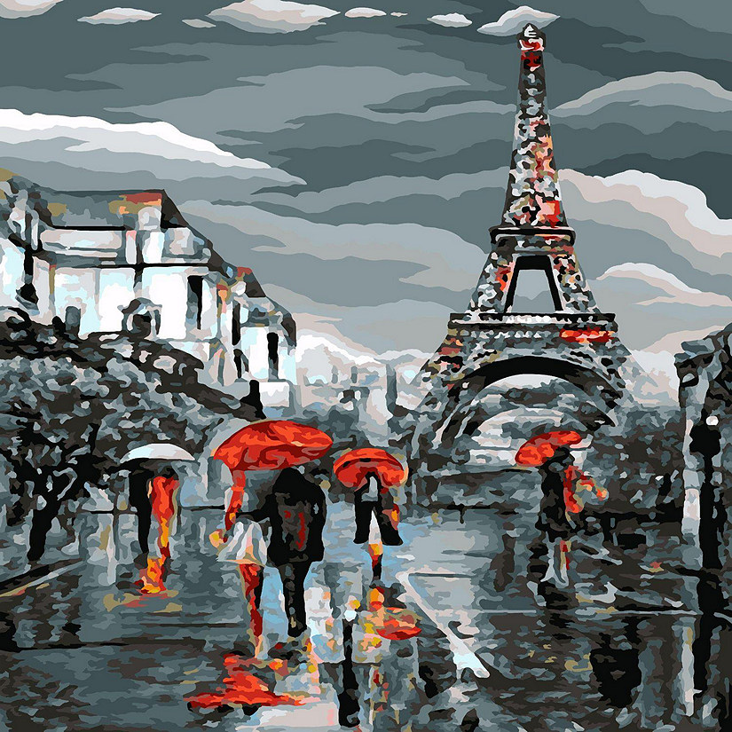 Crafting Spark - Painting by Numbers kit Crafting Spark French Evening D013 19.69 x 15.75 in Image