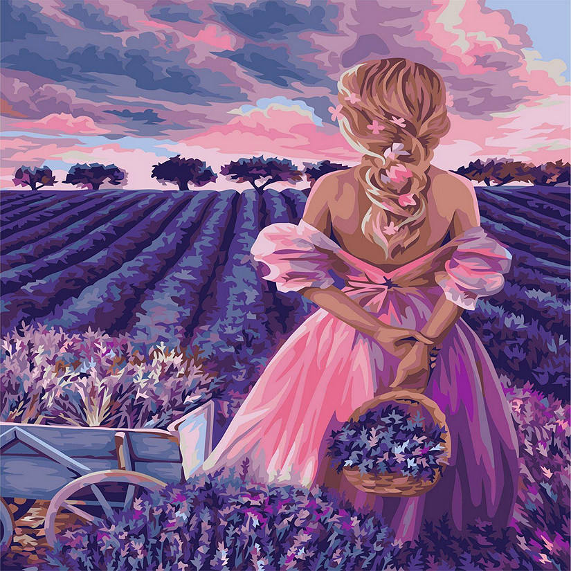 Crafting Spark - Painting by Numbers kit Crafting Spark Lavender Heaven J039 19.69 x 15.75 in Image