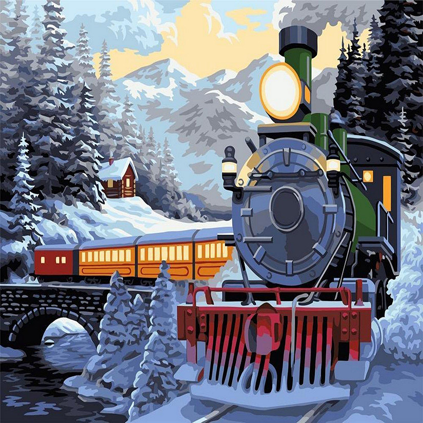 Crafting Spark - Painting by Numbers kit Crafting Spark Orient Express S017 19.69 x 15.75 in Image