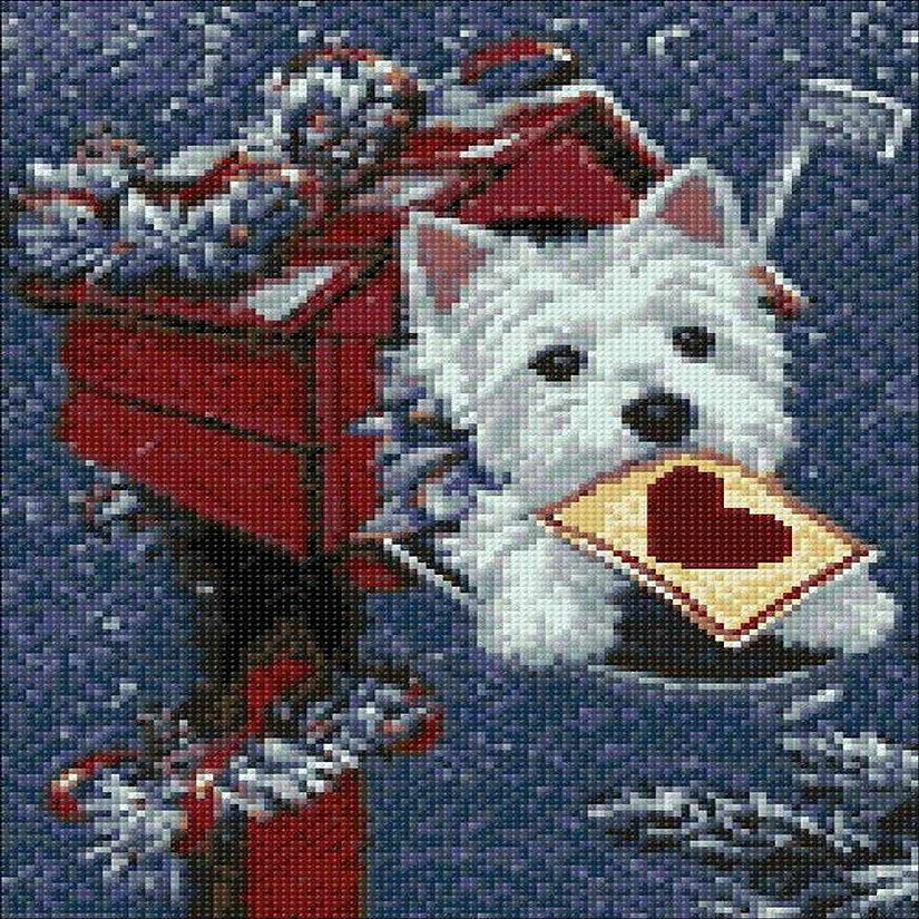 Crafting Spark (Wizardi) - Christmas Letter CS110 11.81 x 15.75 inches Crafting Spark Diamond Painting Kit Image