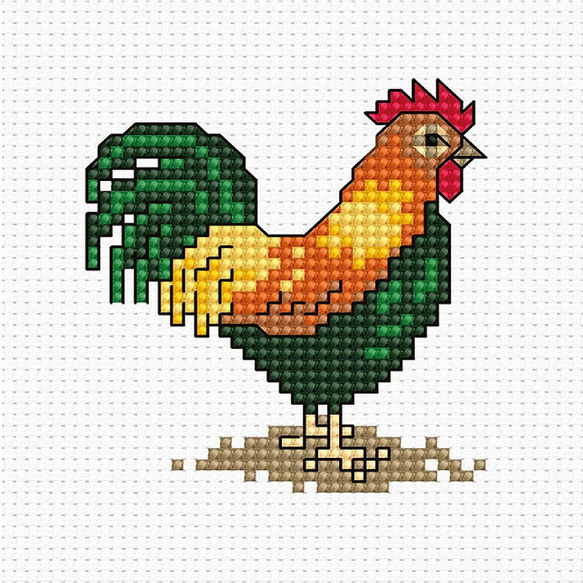 Crafting Spark (Wizardi) - Cock B018L Counted Cross-Stitch Kit Image