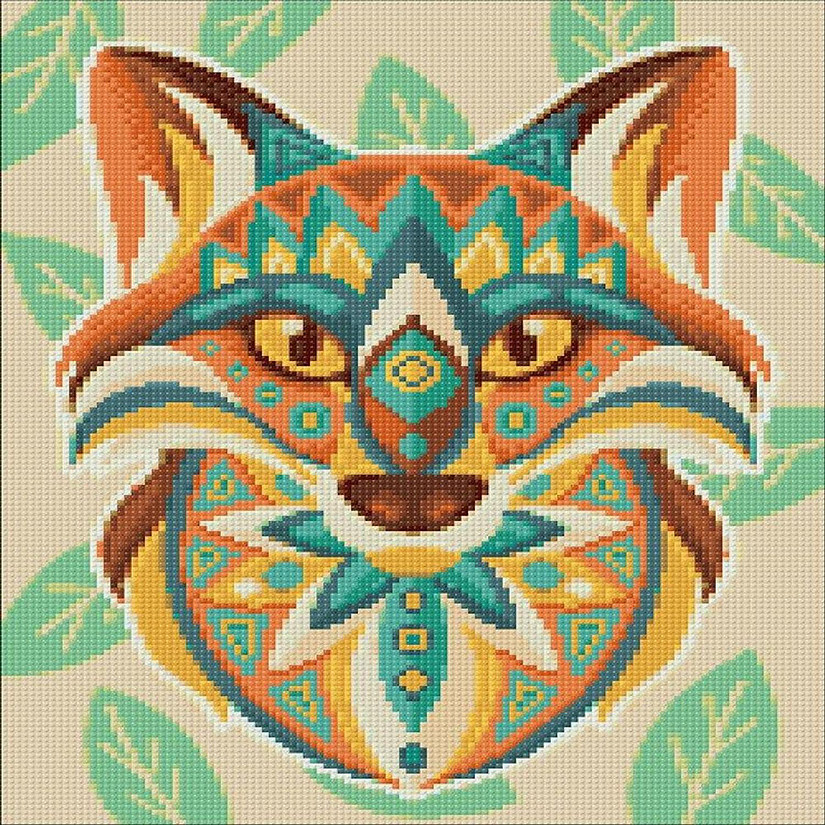 Crafting Spark (Wizardi) - Colorful Fox CS2543 11.8 x 15.7 inches Crafting Spark Diamond Painting Kit Image