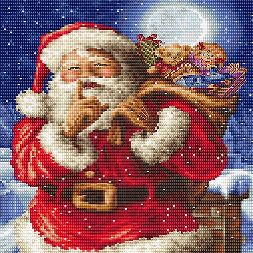 Crafting Spark (Wizardi) - Counted Cross Stitch Kit Santa Christmas secret L8000 Image