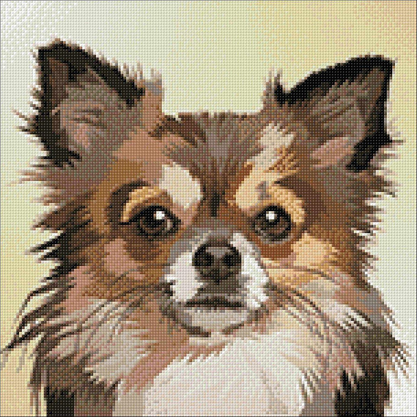 Crafting Spark (Wizardi) - Dog Portrait WD2305 14.9 x 14.9 inches Wizardi Diamond Painting Kit Image