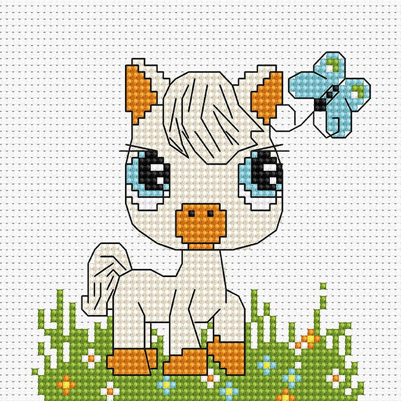 Crafting Spark (Wizardi) - Horse B045L Counted Cross-Stitch Kit Image