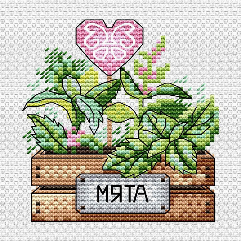 Crafting Spark (Wizardi) - Mint SM-637 Counted Cross Stitch Kit Image