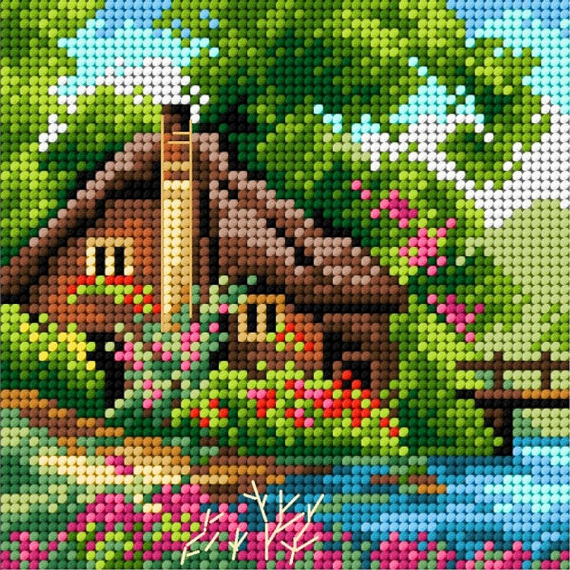 Crafting Spark (Wizardi) - Needlepoint canvas for halfstitch without yarn Spring 2562D - Printed Tapestry Canvas Image
