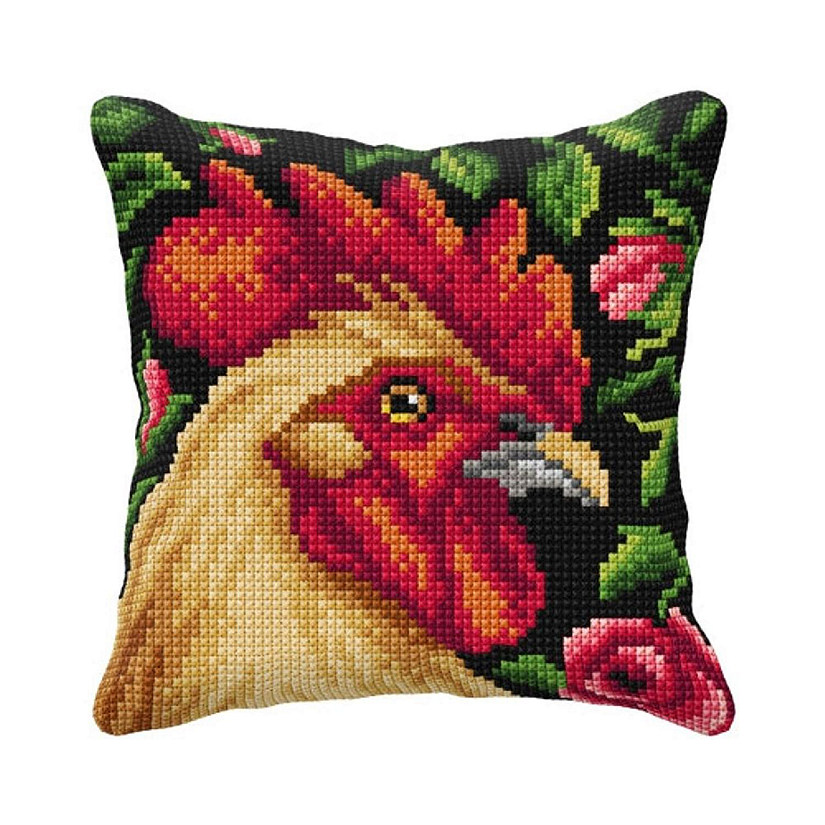 Crafting Spark (Wizardi) - Needlepoint Cushion Kit  "Rooster" 99018 Image