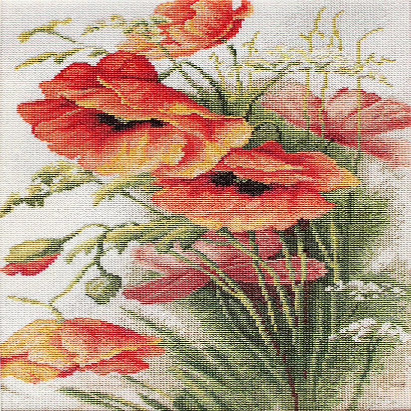 Crafting Spark (Wizardi) - Poppies B213L Counted Cross-Stitch Kit Image
