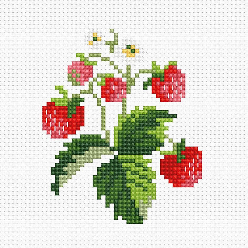 Crafting Spark (Wizardi) - Strawberries B015L Counted Cross-Stitch Kit Image