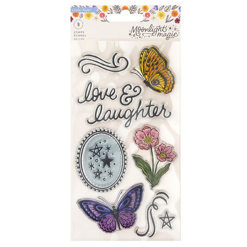 Crate Paper Moonlight Magic Clear Stamps-9/Pkg Image