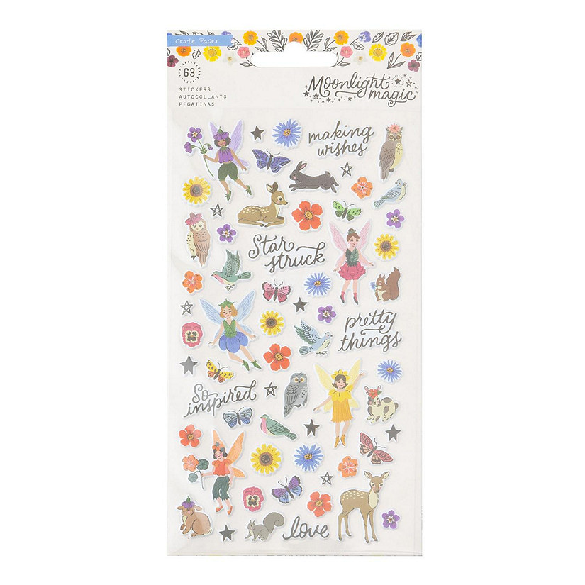 Crate Paper Moonlight Magic Stickers 63/Pkg-Puffy Image