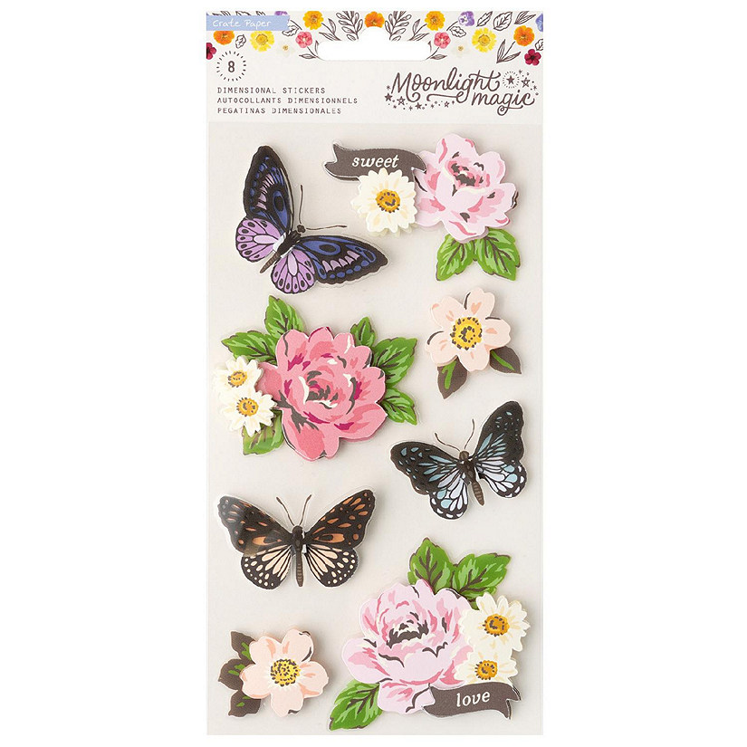 Crate Paper Moonlight Magic Stickers 8/Pkg-Dimensional Image