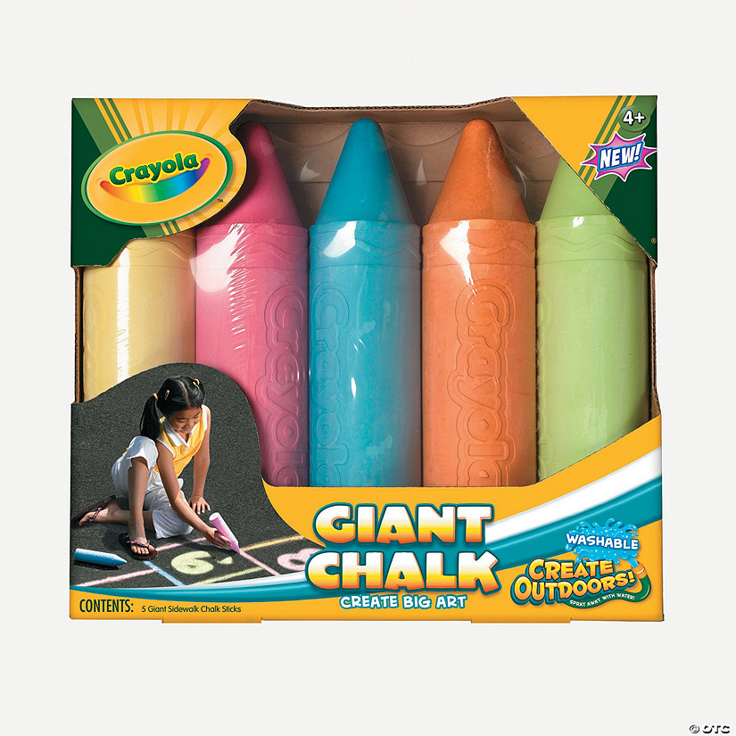 Crayola® 5 Pc. Giant Sidewalk Chalk - Discontinued