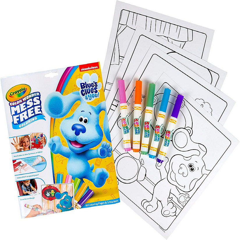 Crayola&#8482; Blues Clues Wonder, 18 Mess Free Coloring Pages, Image