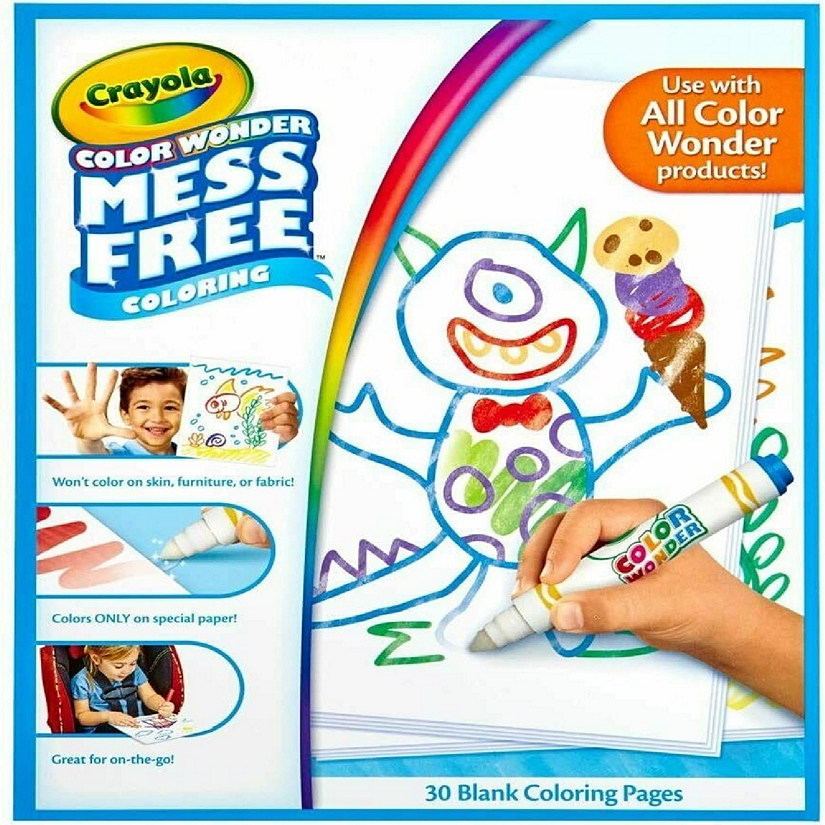 Crayola&#8482; Color Wonder Drawing Paper-30 Sheets Mass Free Playing Time Image