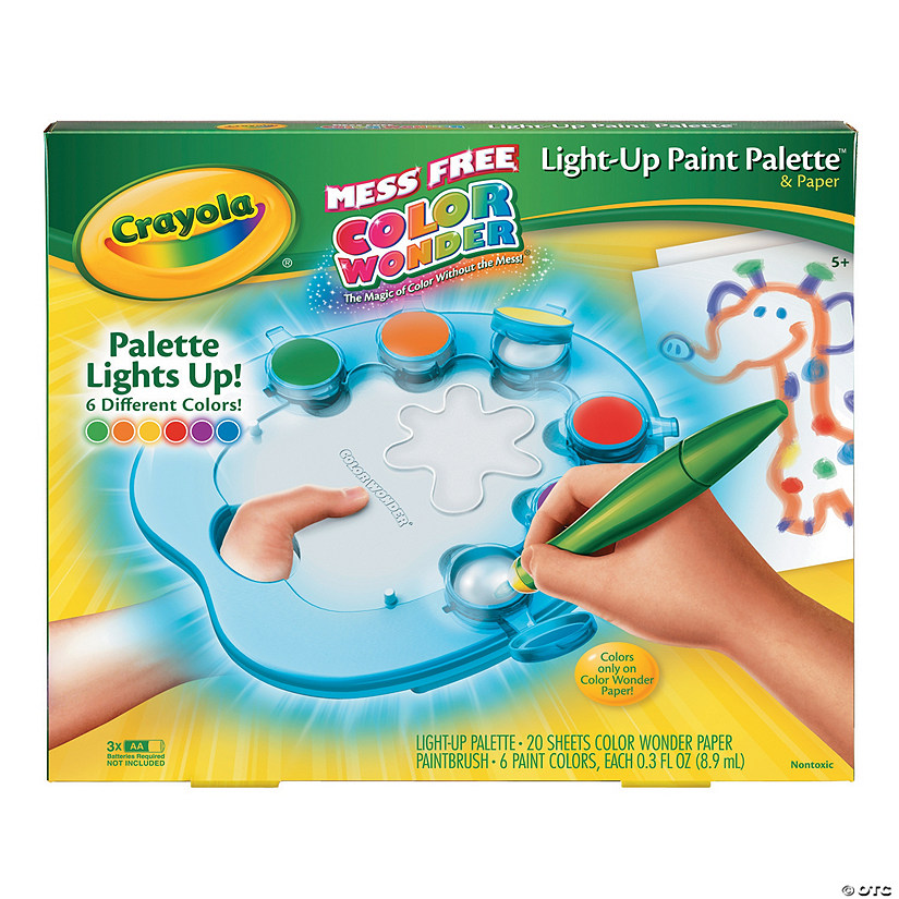 Crayola® Color Wonder Light-Up Assorted Colors Paint Palette with Paper