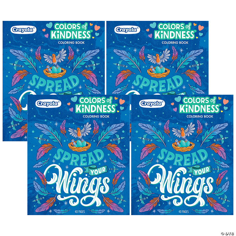 Crayola Colors of Kindness Adult Coloring Book, Pack of 4 Image