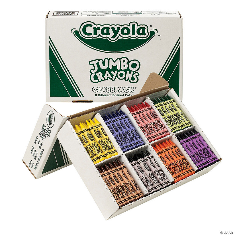 Crayola Crayon Classpack, Jumbo Size, 8 Colors, 200 Count Oriental Trading
