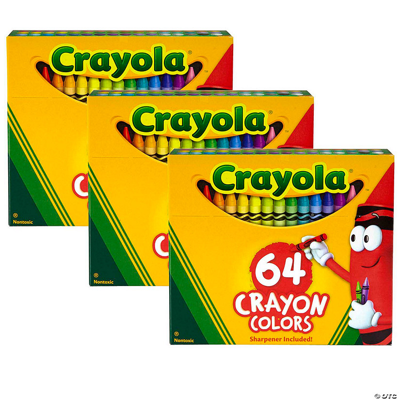 Crayola Crayons, Regular Size, 64 Per BoProper, 3 BoProperes Image