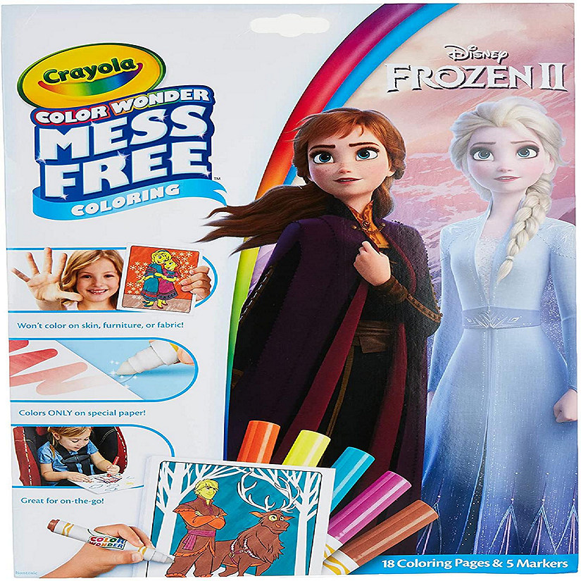 Crayola&#8482; Frozen Color Wonder Coloring Book & Markers, Mess Free Coloring, Gift for Kids Image